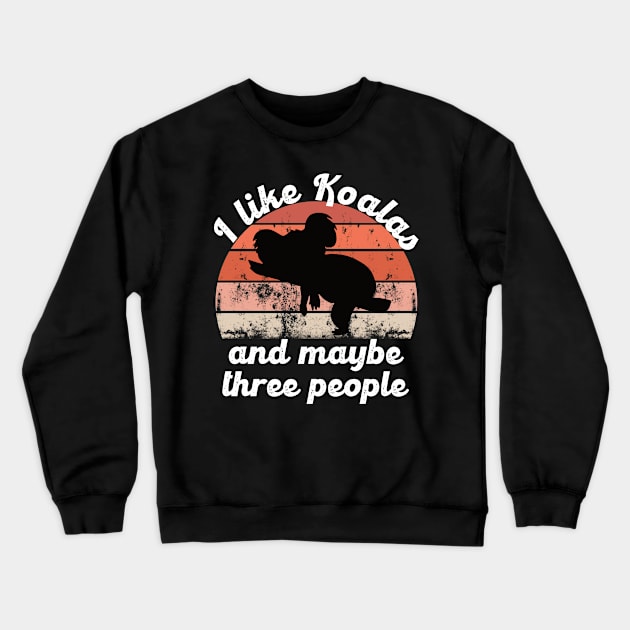 i like koalas and maybe three people Crewneck Sweatshirt by hatem